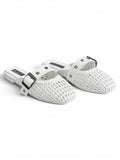 Mules Leather With Buckle Elegant SB-704