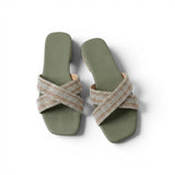 Slipper Flat Diamond Distinctive Letter X SL-228