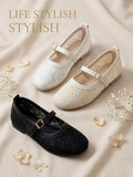 Ballerina flat Leather Tulle BF-810