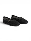 Ballerina flats fabric embroidered BF-811