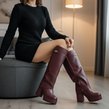 Long Boot High Heel Leather LB-44