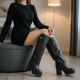 Long Boot High Heel Leather LB-44