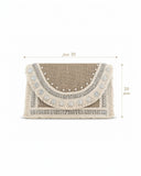 Handbags clutch elegant burlap ZT-2