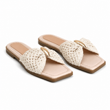 Slipper Flat Fabric Comfortable Shape Bow SL-255