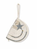Handbags raffia With a sparkling star and pearl details ZK-1