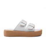 Slipper Flat Leather V-54