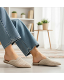 Mule Fabric Flat Elegant SB-25