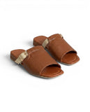 Slippers Leather Elegant With Buckle - SL-218