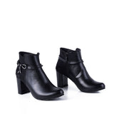 Ankle Boot Heels Suede And Leather R-17