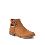 Ankle Boot Flat Suede With Buckle G-26