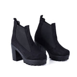 BOOT HEELS SUEDE - R-13