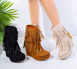 BOOT Mid HEELS SUEDE - BW-12
