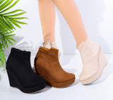 Suede Heel Boot BW-10