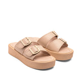 Slipper Flat Leather V-54