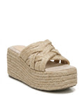 Slipper Wedge Burlap Elegant S-26