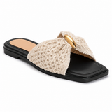 Slipper Flat Fabric Comfortable Shape Bow SL-255