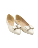 Ballerina Flat Leather With Bow Elegant BN-520