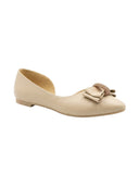 Ballerina Flat Leather With Bow Elegant BN-520