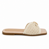 Slipper Flat Fabric Comfortable Shape Bow SL-255