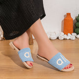 Slipper Flat Fabric With Print SL-201