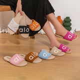 Slipper Flat Fabric With Print SL-201