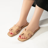 Slipper Flat Leather Elegant SL-211