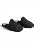 Mules Flat Burlap Elegant SB-705