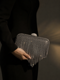crossbody evening bag with cascading waterfall design ZS-8