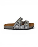 Slippers Flat Leather Embellished with decorative patterns SL-243