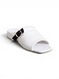 Slippers Leather Elegant With Buckle - SL-218
