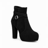 Ankle Boot Suede High Heel Distinctive design R-28