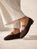 Ballerina flat Leather In a distinctive way BF-813
