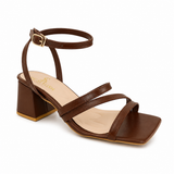 Sandal Heels Leather Unique With Buckle SN-822