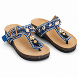 Slippers flat Casual with crystals SL-262