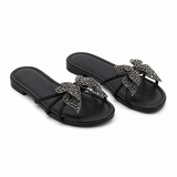 Slipper Flat Leather With Butterfly SL-253