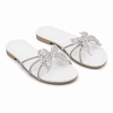 Slipper Flat Leather With Butterfly SL-253