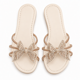 Slipper Flat Leather With Butterfly SL-253