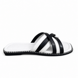 Slipper Flat Leather With Many Straps SL-260