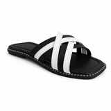 Slipper Flat Leather With Many Straps SL-260