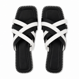Slipper Flat Leather With Many Straps SL-260