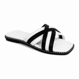 Slipper Flat Leather With Many Straps SL-260