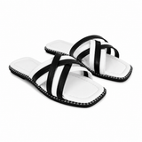 Slipper Flat Leather With Many Straps SL-260