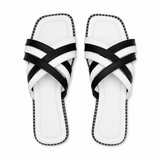 Slipper Flat Leather With Many Straps SL-260