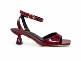 Sandal Heels Leather Glossy Elegant SN-819