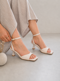 Sandal Heels Leather Glossy Elegant SN-819