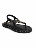 Sandal Flat Leather With Accessories SF-66