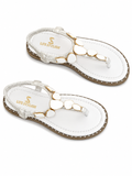 Sandal Flat Leather With Accessories SF-66