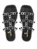Slipper Flat Transparent Embroidered SL-247