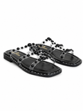 Slipper Flat Transparent Embroidered SL-247