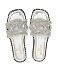 Slipper Flat Leather Embroidered SL-248